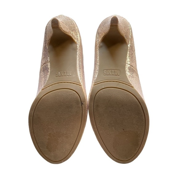 Mix No6 Sequin Shoes Heels Champaign 9.5 - Picture 9 of 11